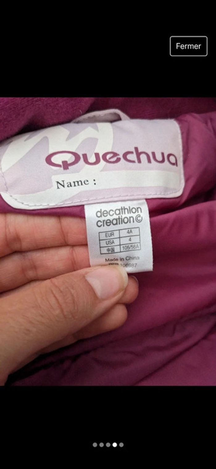 Combinaison quechua 4ans - photo numéro 4