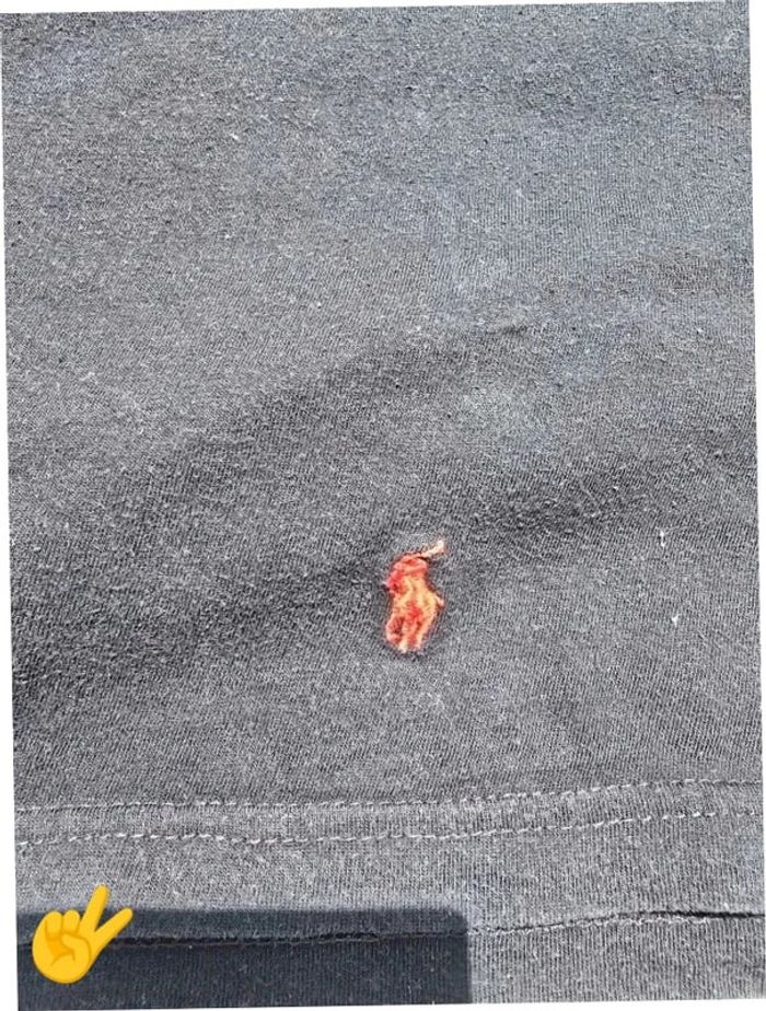 T-shirt Ralph Lauren XXL coupe col rond noir Homme Men tee66 - photo numéro 2