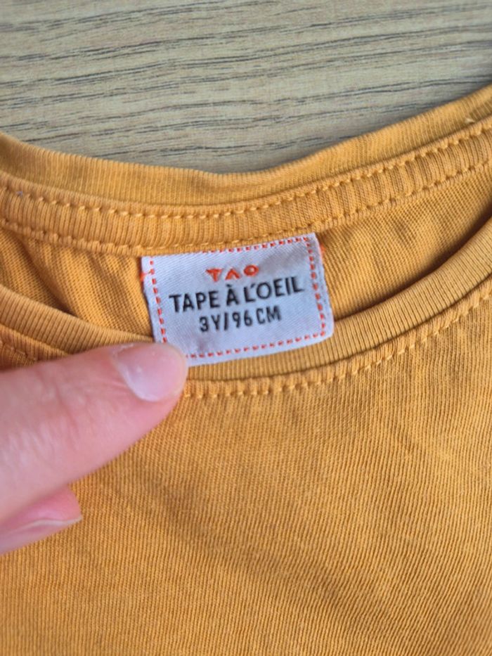 T-shirt TAO 3 ans TAO oiseau sequins - photo numéro 2