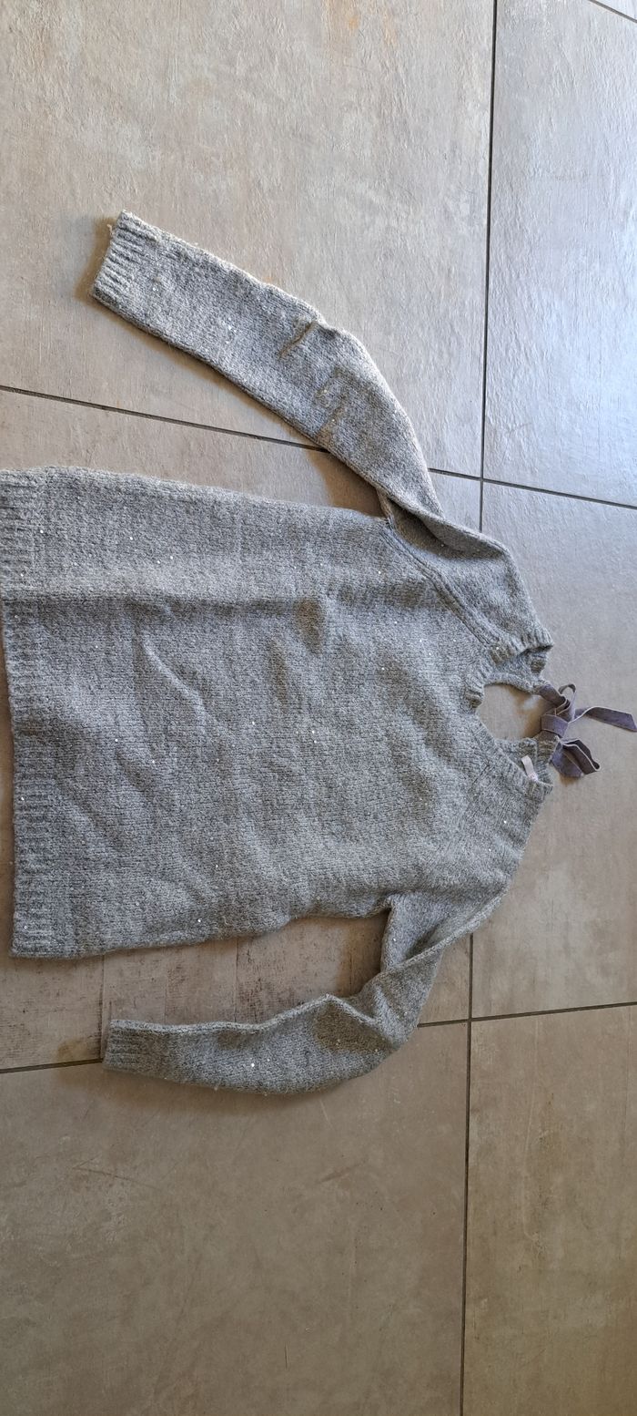 Pull gris - photo numéro 3