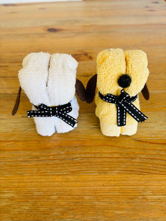 Lot de 2 serviettes décoratives chiens - photo numéro 4