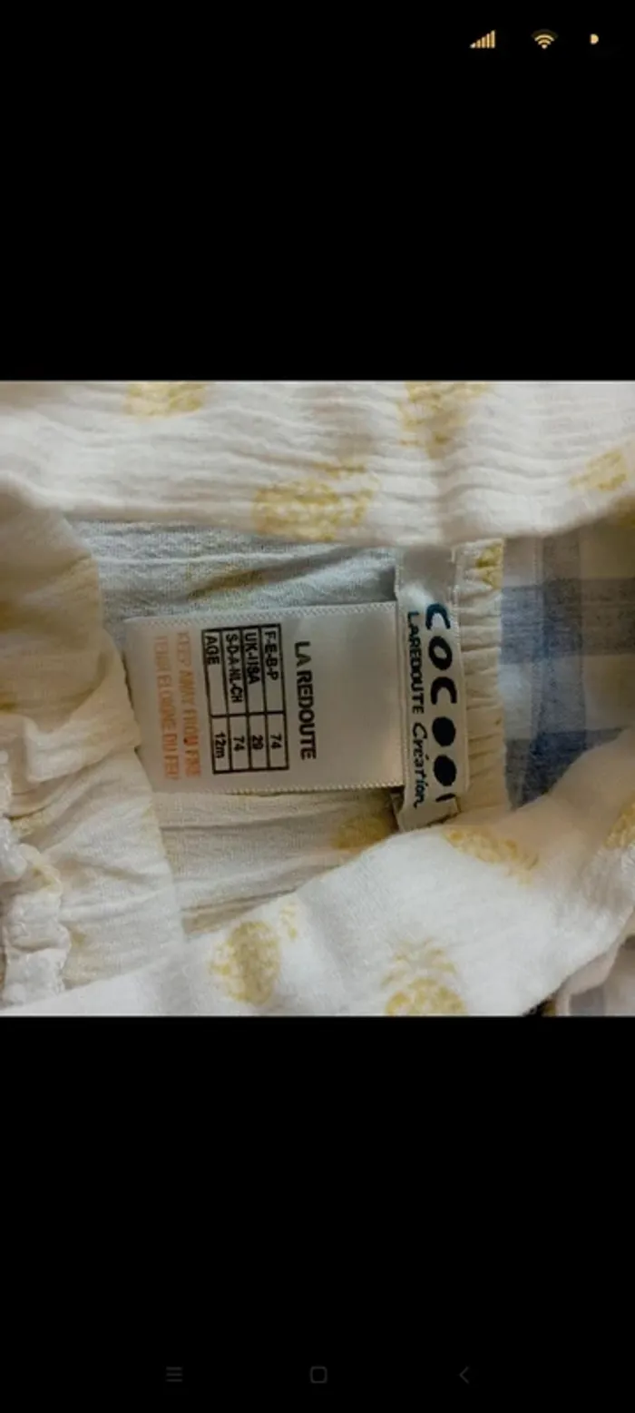 Lot 3 débardeurs et 1 chemise 6M - photo numéro 11