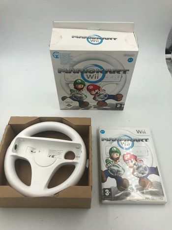 Coffret Mario Kart Nintendo Wii jeu + volant su console Nintendo Wii