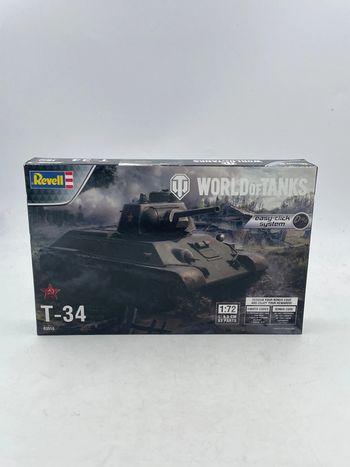 Maquette char militaire Revell World Of Tanks T-34 1:72 neuf