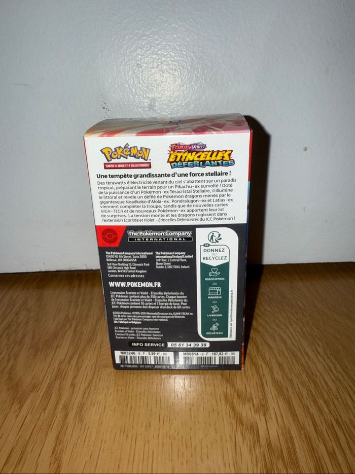 Demi display Pokémon Ev09 Étincelles déferlantes non scellée - photo numéro 3