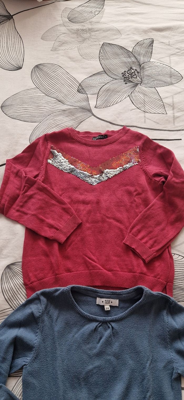 Lot de 2 pulls fille 5/6 ans - photo numéro 4