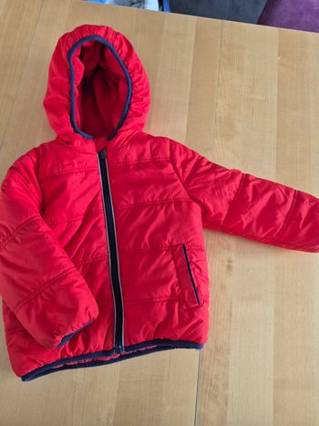 Veste chaude bébé 24 mois rouge
