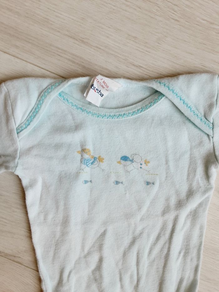 Vêtement bébé mixte garçon fille body Absorba 3 mois - photo numéro 2