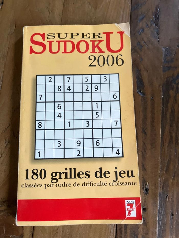 Jeu sudoku 2 livres