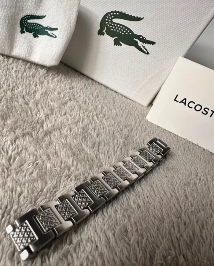 Bracelet Lacoste métropole argent - photo numéro 3