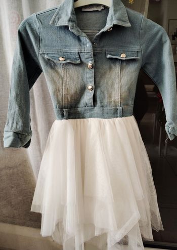 Robe Chicaprie 5/5 ans jean tulle fashion 