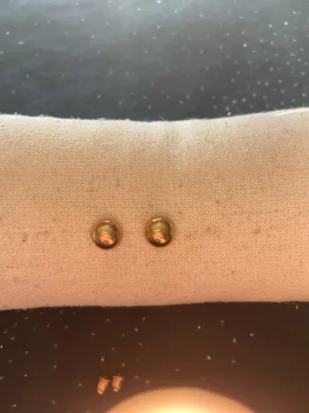 Boucles d'oreilles demi rond dorée