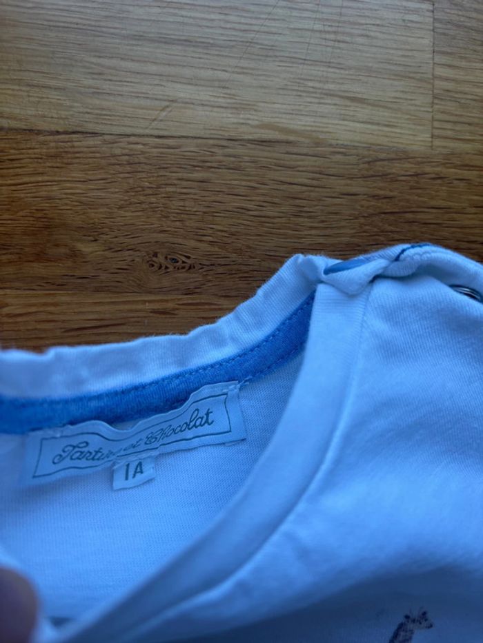 Joli t-shirt MC tartine et chocolat 12 mois garçon - photo numéro 2