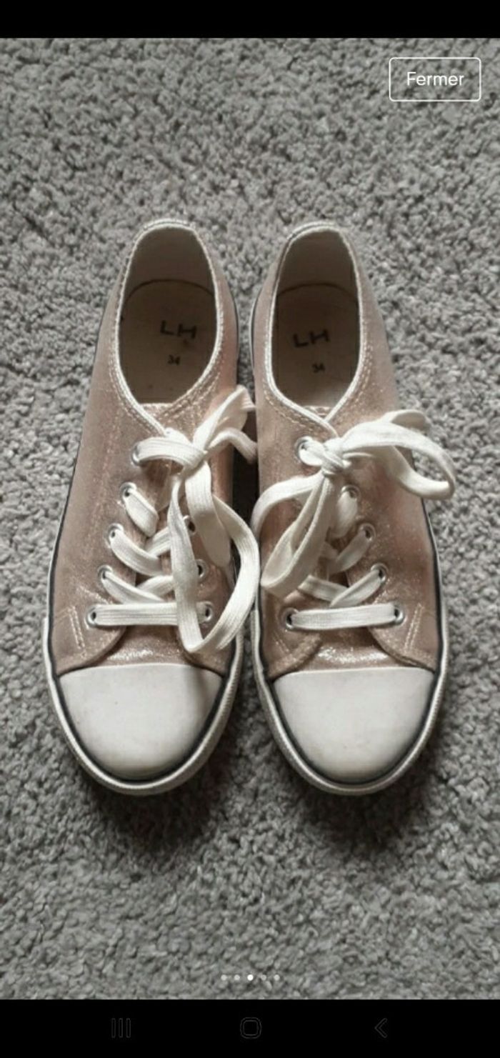 Basket toile brillant 🦄