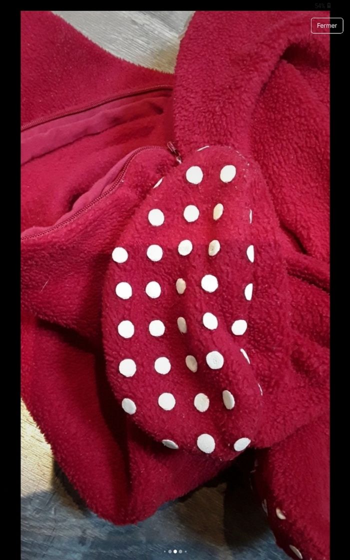Grenouillere rouge avec bonnet - photo numéro 5