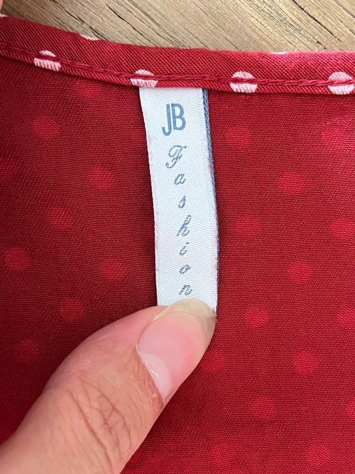 Robe fluide à pois rouge Jb Fashion - photo numéro 6