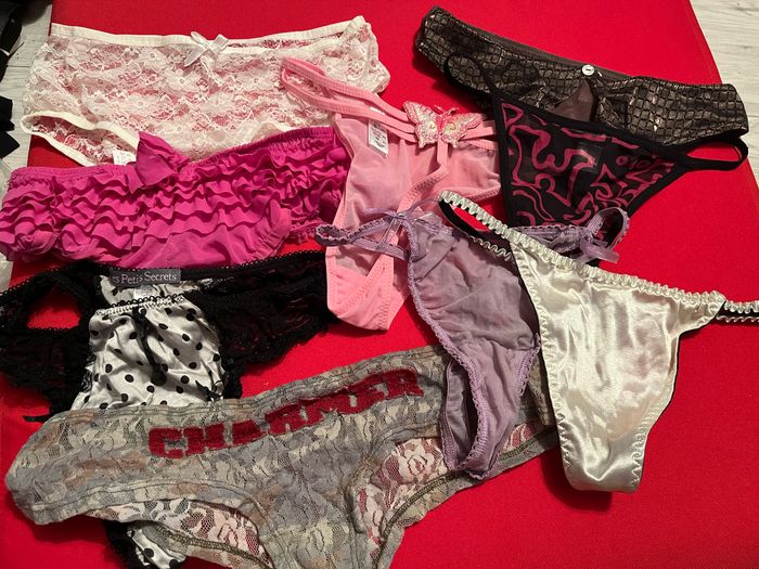 Lot de 9 strings culottes tangas sous vêtements femme L 40 - photo numéro 4
