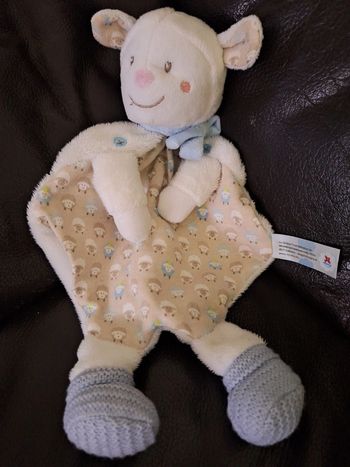 Doudou mouton nicotoy collection bisou doudou