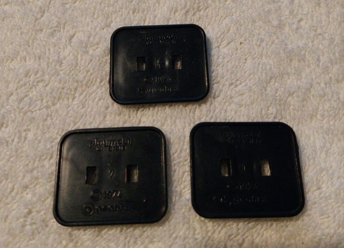 lot 3 socles Playmobil System vintage socle personnage Geobra 1974 - photo numéro 2