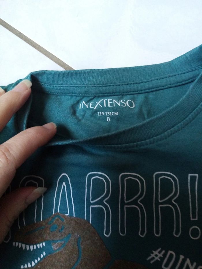 Tee shirt manche longue dinosaure 8A - photo numéro 3