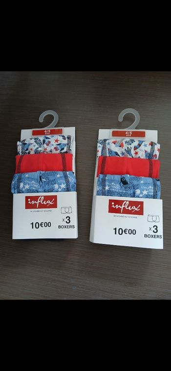 Lot de 6 boxers 4/5ans