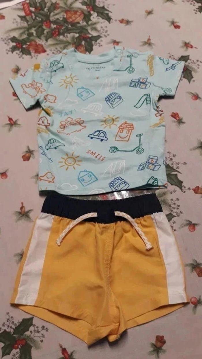 Ensemble été Primark 62cm 3 mois