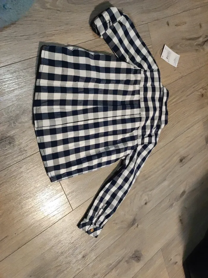 Veste carreaux bleu 2 ans - photo numéro 5