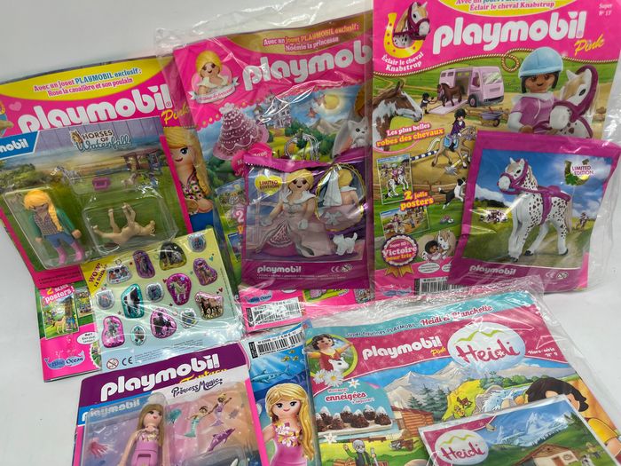 Lot de 5 livres D’activités Magazines Playmobil girls Avec leurs figurines Neuf - photo numéro 4
