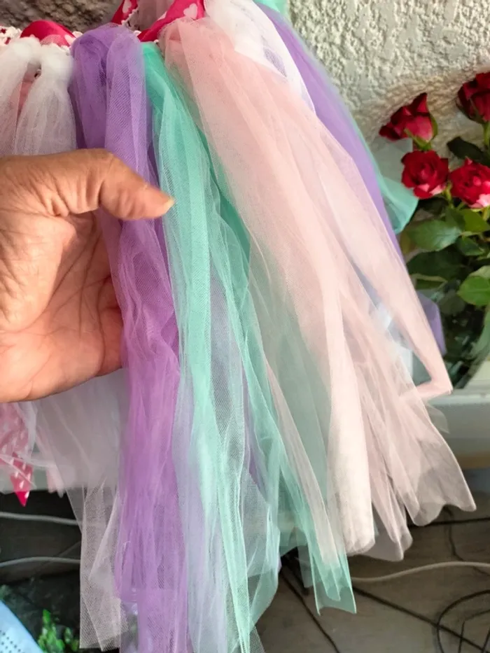 Déguisement t-shirt avec tutu licorne T 10 ans neuf. - photo numéro 7