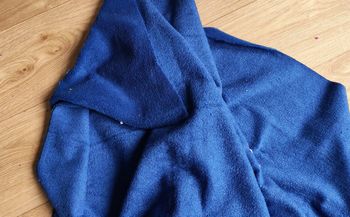Coupon 50cmx155cm bambou cobalt