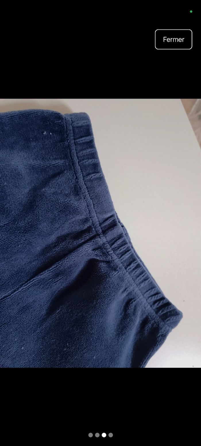 Pantalon pijamas bleu marine 12 mois - photo numéro 3