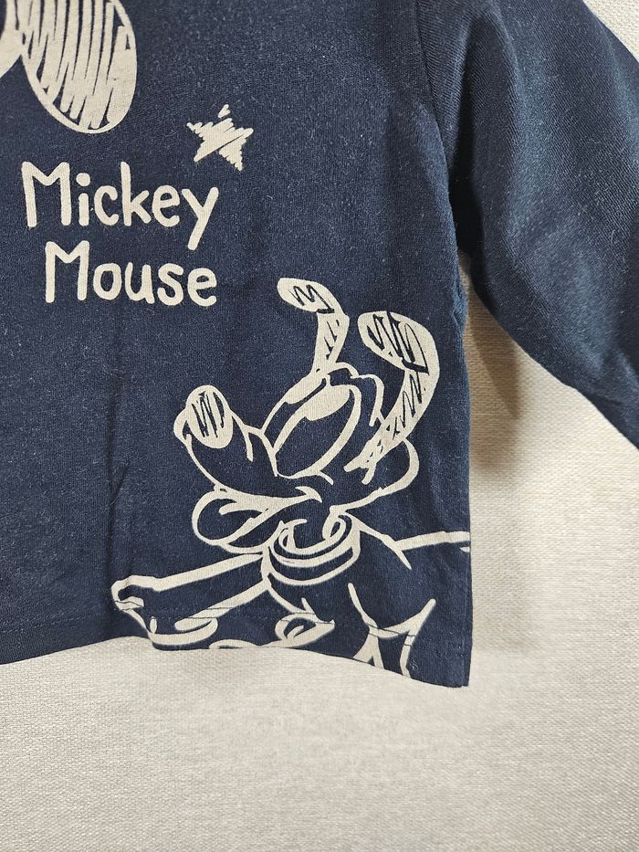T-shirt manche longue Mickey  3 mois - photo numéro 3
