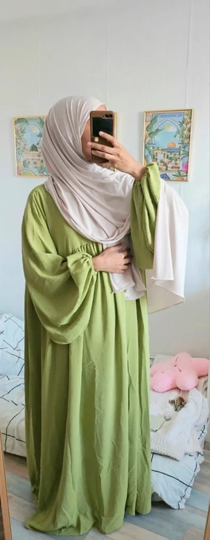 Robe verte pomme bouffante taille unique neuve - photo numéro 10