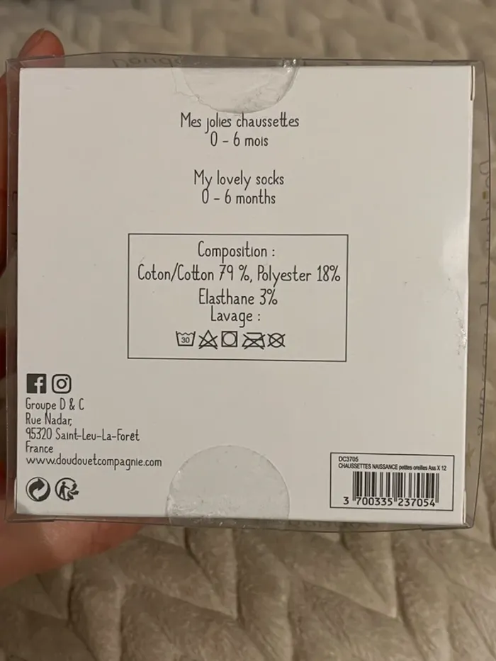 Chaussettes naissance - photo numéro 3