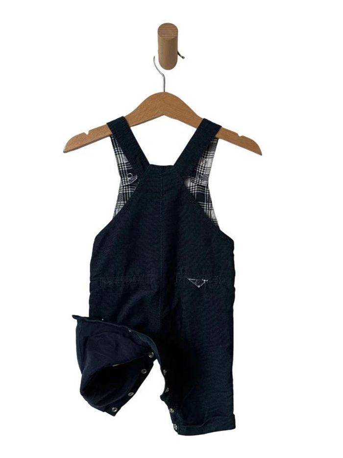 Salopette en velours côtelé bleu pétrole (dinosaures) - Sergent Major 6 mois - photo numéro 5