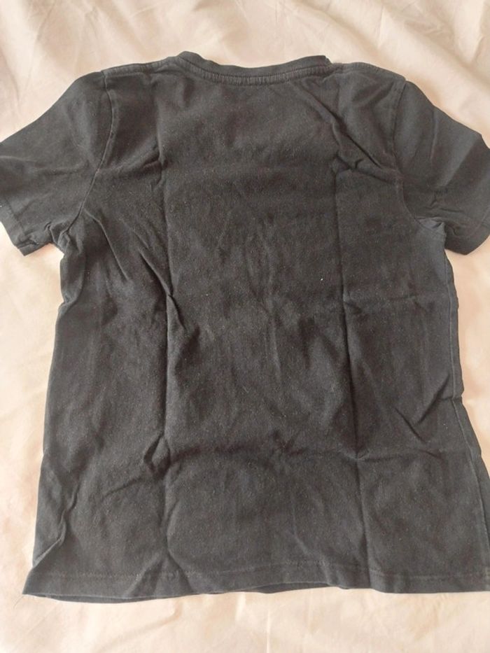 Tee shirt noir col V T11/12A - photo numéro 4