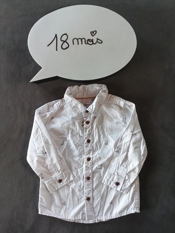 Chemise manches longues Garçon 18 mois Noël Renne sapin Gémo