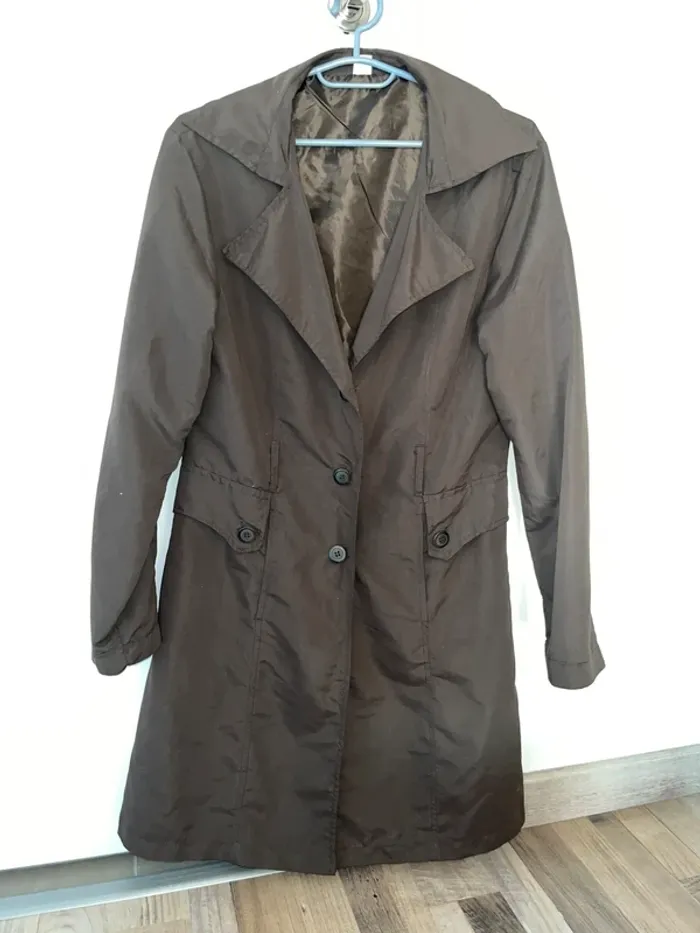 Trench marron t38/40 - photo numéro 2