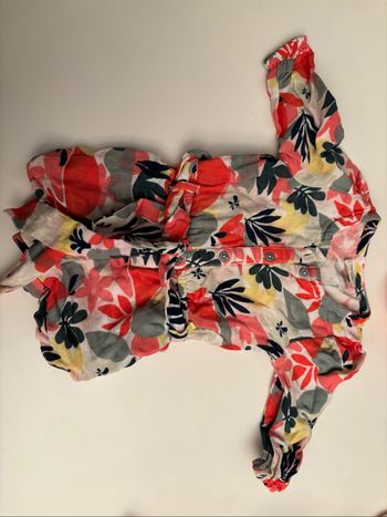 Combo short fleuri