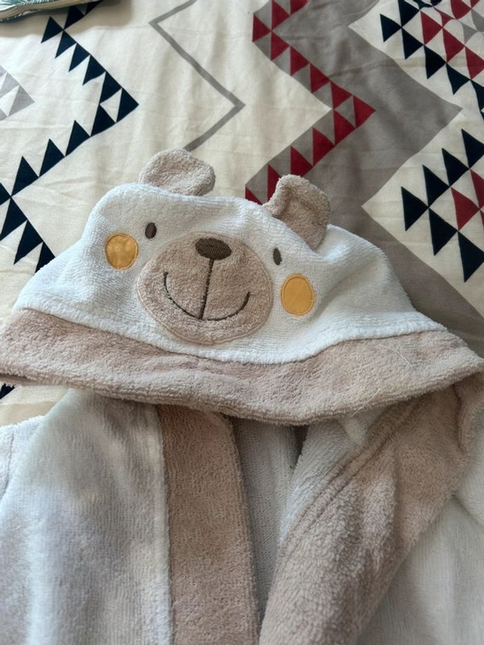 Peignoir éponge baby club  ours mixte taille 2/3 ans - photo numéro 2
