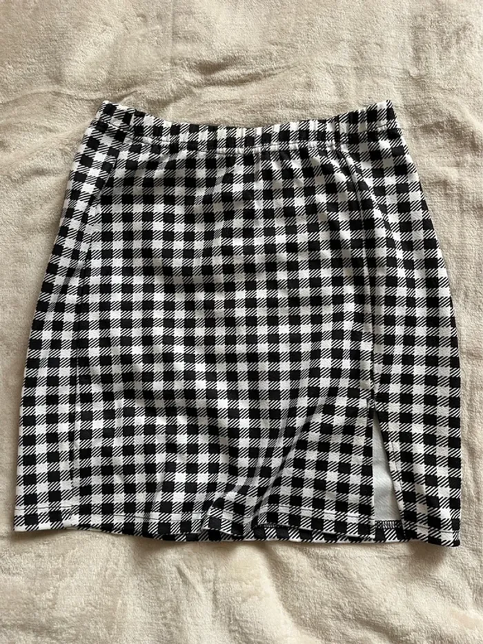 Jupe courte à carreaux
