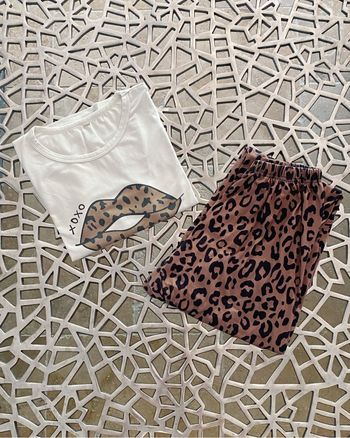 Pyjama femme léopard en taille S bon état