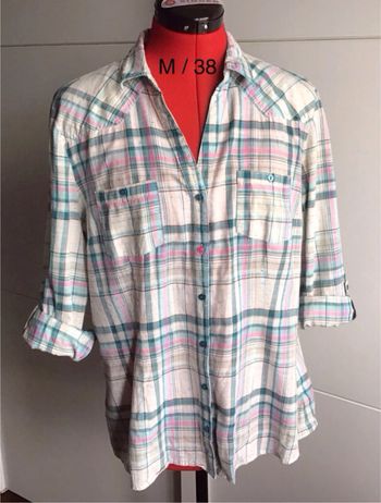 Chemise à carreaux manches modulables