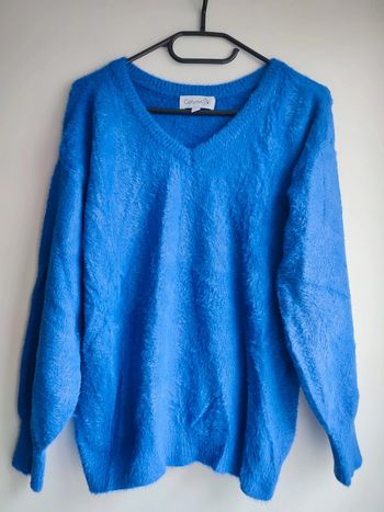 Pull doux bleu