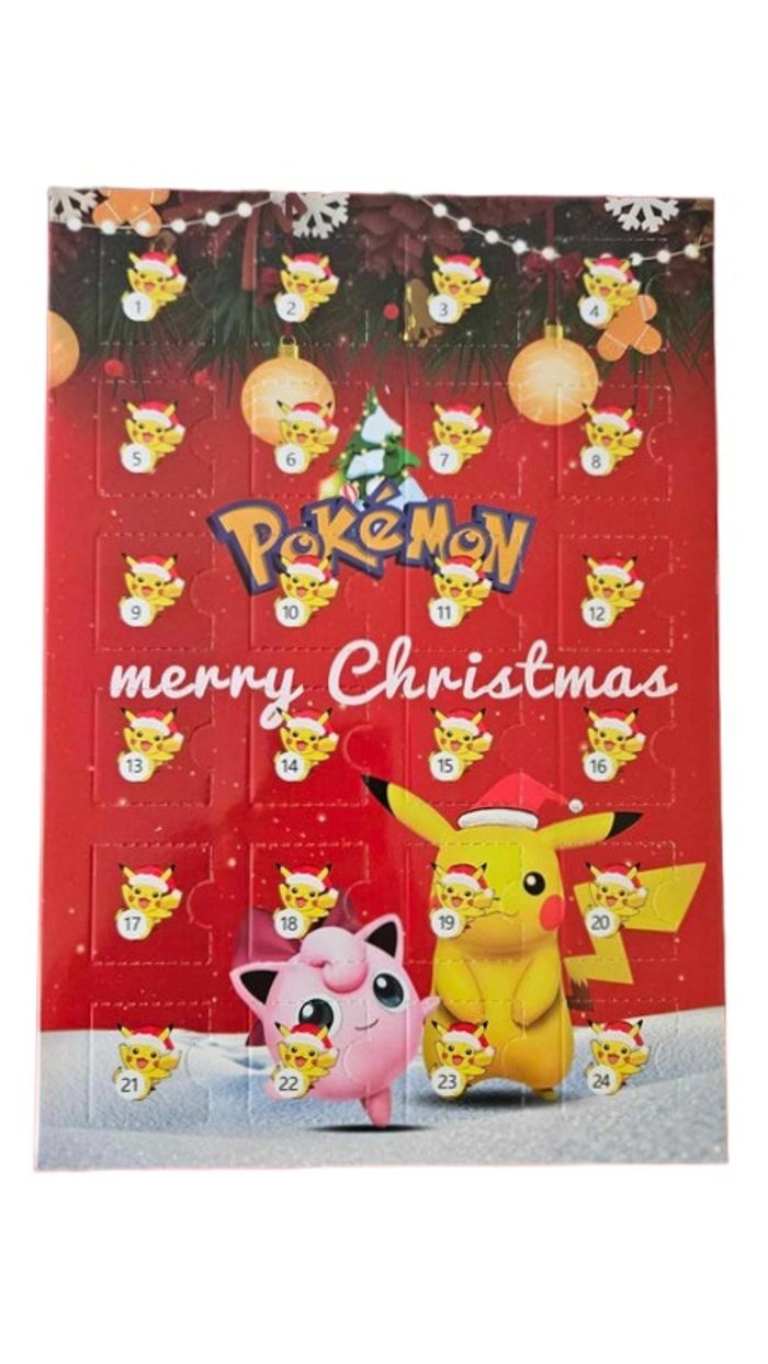 Calendrier De L'Avent Pokémon 24 Figurines Pikachu Rondoudou Cadeau Noël