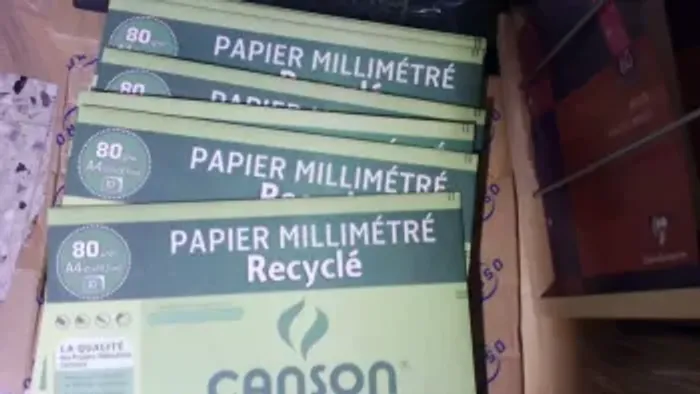 papier millimetre recycle