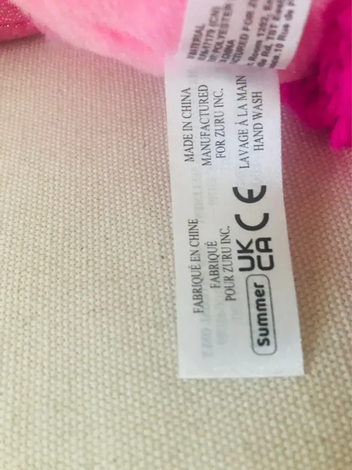 Peluche flamant rose ailé coloré perroquet zuru neuf - photo numéro 6