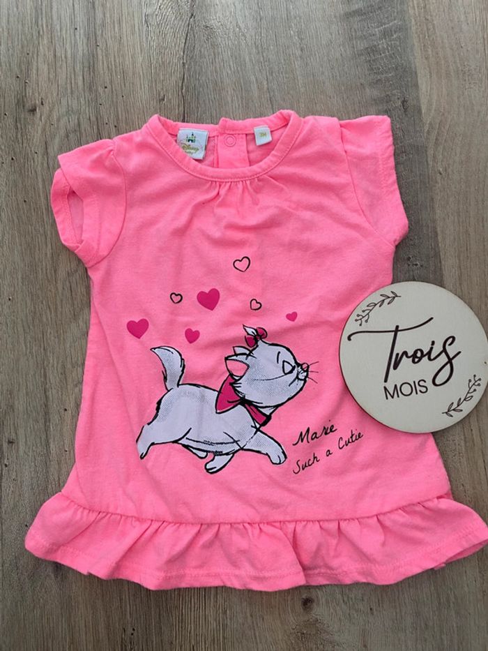 Jolie robe Marie des Aristochats Disney 3 mois