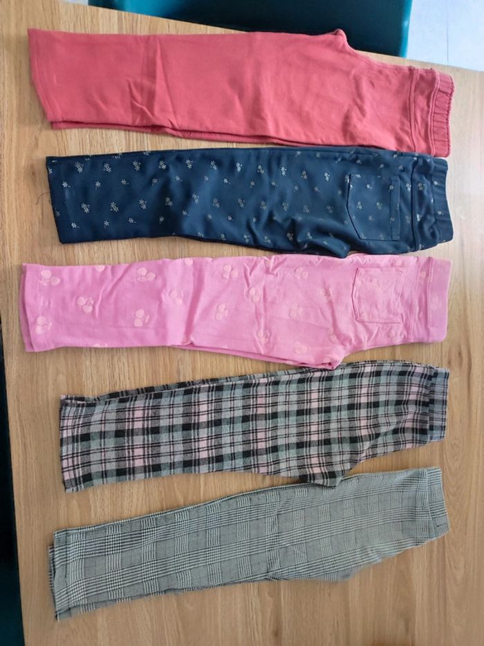 Lot 5 jegging 6-7 ans