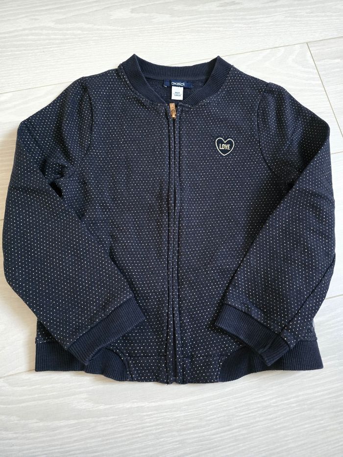 Gilet zippe 8 ans fille neuf